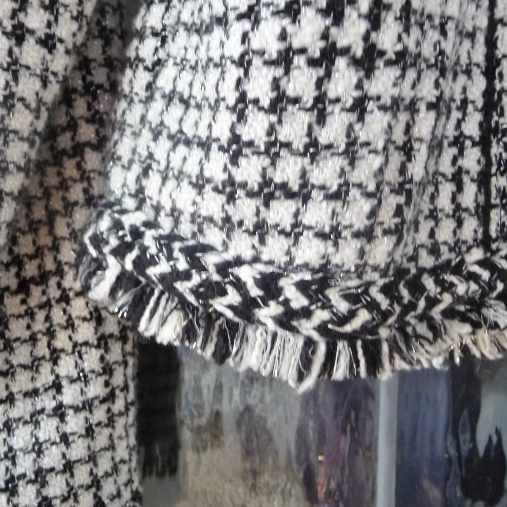 WHBM HOUNDSTOOTH JACKET BLAZER MEDIUM - image 8